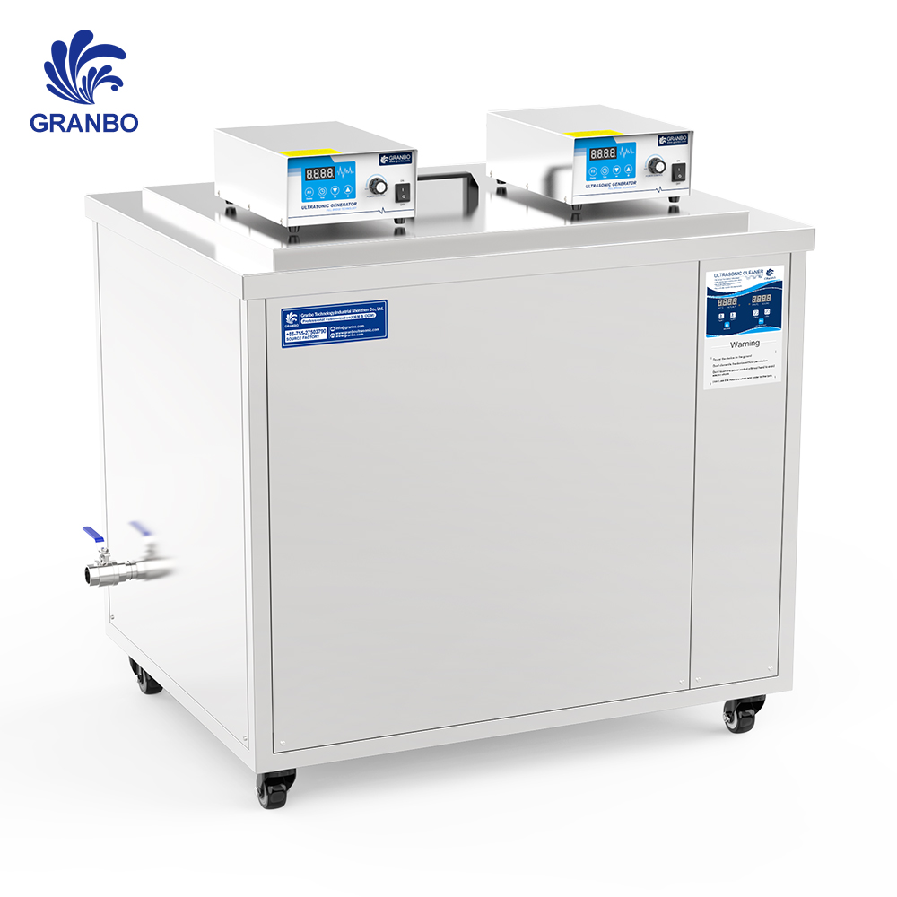 264L Industrial Single-tank Ultrasonic Cleaner with Basket Drain Valve to Clean Large Items
